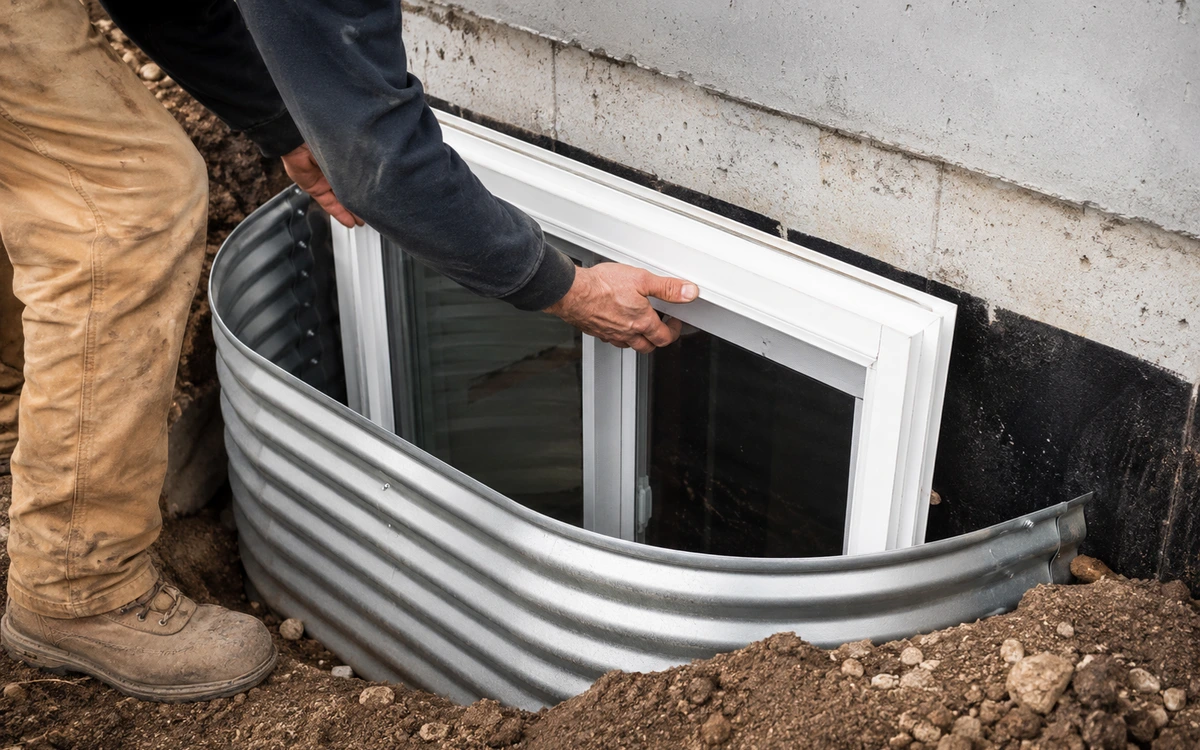 Basement egress window installation contractor